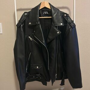Zara Faux Leather Jacket